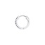 14K White Gold Single Sapphire Hoop Earring, smalladditional view 2