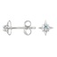 Silver North Star Aquamarine Earrings, smalladditional view 1