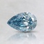 0.50 Ct. Fancy Intense Blue Pear Lab Created Diamond