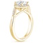 18K Yellow Gold Chamise Halo Diamond Ring (1/5 ct. tw.), smallside view