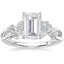 Moissanite Summer Blossom Diamond Ring (1/4 ct. tw.) in 18K White Gold