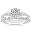 18K White Gold Sona Diamond Ring (1/3 ct. tw.) with Versailles Diamond Ring (3/8 ct. tw.)