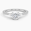 Moissanite Luxe Aria Diamond Ring (1/3 ct. tw.) in 18K White Gold
