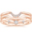 Rose Gold Arch Diamond Nesting Ring Stack