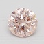 1.58 Ct. Fancy Vivid Pink Round Lab Created Diamond