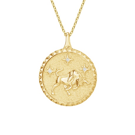 zodiac sign taurus necklace