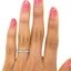 The Milda Ring, smallzoomed in top view on a hand
