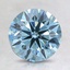 1.77 Ct. Fancy Green-Blue Round Lab Created Diamond