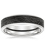 Forged Carbon and Gold Beveled Edge Ring 