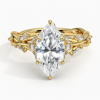 Luxe Winding Vine Engagement Ring