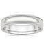 5mm Milgrain Wedding Ring in 18K White Gold