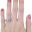 The Cherie Ring, smallzoomed in top view on a hand