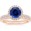 14KR Sapphire Waverly Diamond Bridal Set (2/3 ct. tw.), smalltop view