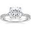 Moissanite Serenity Diamond Ring in Platinum
