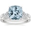 18KW Aquamarine Verbena Diamond Bridal Set (1/4 ct. tw.), smalltop view