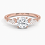 14K Rose Gold Luxe Cometa Diamond Ring (1/3 ct. tw.), smalltop view