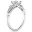 18K White Gold Rosabel Diamond Ring, smallside view