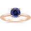 14KR Sapphire Perfect Fit Ring, smalltop view