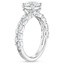 18KW Moissanite Mirage Diamond Ring, smalltop view