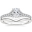 Platinum Felicity Diamond Ring (1/4 ct. tw.) with Chevron Ring