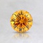 0.58 Ct. Fancy Deep Orangy Yellow Round Lab Created Diamond