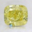 2.18 Ct. Fancy Intense Yellow Cushion Diamond