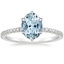 Aquamarine Karina Diamond Ring (1/3 ct. tw.) in Platinum