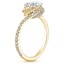 18KY Moissanite Rosita Diamond Ring, smalltop view