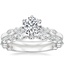 18K White Gold Rochelle Diamond Ring with Luxe Versailles Diamond Ring (1/2 ct. tw.)