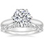 18K White Gold Catalina Ring with Versailles Diamond Ring (2/5 ct. tw.)
