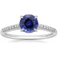 18KW Sapphire Lissome Diamond Ring (1/10 ct. tw.), smalltop view