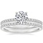 Platinum Ballad Diamond Ring (1/8 ct. tw.) with Luxe Ballad Diamond Ring (1/4 ct. tw.)