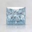 1.52 Ct. Fancy Vivid Blue Princess Lab Grown Diamond