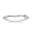 18K White Gold Luxe Willow Contoured Diamond Ring (1/5 ct. tw.), smalltop view