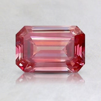 lab created red diamond