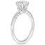 18KW Moissanite Addison Diamond Ring, smalltop view