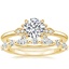 18K Yellow Gold Fiorella Diamond Ring with Versailles Diamond Ring (2/5 ct. tw.)