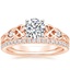 14K Rose Gold Aberdeen Diamond Ring with Ballad Diamond Ring (1/6 ct. tw.)