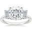 Moissanite Luxe Rhiannon Diamond Ring (3/4 ct. tw.) in 18K White Gold