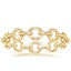 Yellow Gold Chain Link Ring 