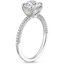 18KW Moissanite Valencia Diamond Ring (1/3 ct. tw.), smalltop view