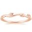 14K Rose Gold Winding Willow Ring, smalltop view