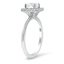 Vintage Style Baguette Halo Diamond Ring, smallview