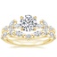 18K Yellow Gold Zelie Diamond Ring (1/4 ct. tw.) with Curved Versailles Diamond Ring