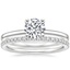 18K White Gold Astoria Diamond Ring with Luxe Ballad Diamond Ring (1/4 ct. tw.)