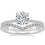 18K White Gold Elena Diamond Ring with Flair Diamond Ring (1/6 ct. tw.)