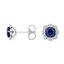 18K White Gold Reina Sapphire and Diamond Earrings, smalladditional view 1
