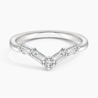 Baguette Contoured Diamond Ring