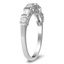 The Valeda Ring, smalltop view on a hand