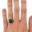 The Laverna Ring, smallzoomed in top view on a hand